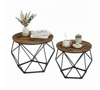 Relaxdays Set 2 tavolini da salotto