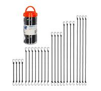 Relaxdays Set 24 elastici portapacchi in 5 misure