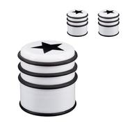 Relaxdays Set 3 pesi per porte con motivo a stella