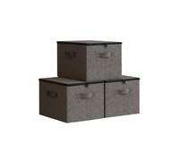 Relaxdays Set 3 scatole portaoggetti