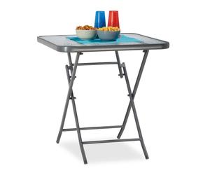 Relaxdays Set 3x mobili giardino pieghevoli