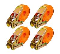 Relaxdays Set 4 cinghie di fissaggio a cricchetto