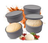 Relaxdays Set 4 contenitori pizza con coperchio
