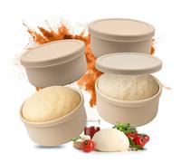 Relaxdays Set 4 contenitori pizza con coperchio