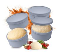 Relaxdays Set 4 contenitori pizza con coperchio
