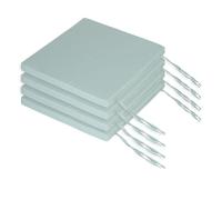 Relaxdays Set 4 cuscini piatti per sedie