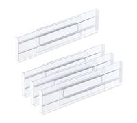 Relaxdays Set 4 divisori allungabili per cassetti