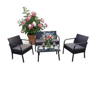 Relaxdays Set 4 pz rattan