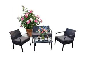 Relaxdays Set 4 pz rattan