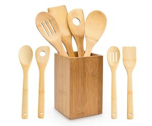 Relaxdays Set 4 utensili da cucina e contenitore