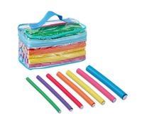 Relaxdays Set 48 bigodini flessibili per capelli