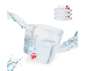 Relaxdays Set 4x tanica per acqua con rubinetto
