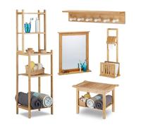 Relaxdays Set 5 accessori per il bagno