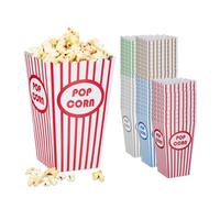Relaxdays Set 50 sacchetti per popcorn in 5 colori