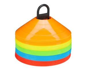 Relaxdays Set 50x cinesini da allenamento colorati