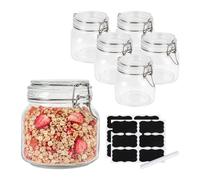 Relaxdays Set 6 barattoli 750 ml