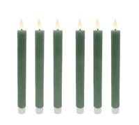 Candele LED senza fiamma per candelabro e tavola, cera vera 6pz