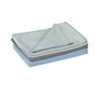 Relaxdays Set 6 Panni in Microfibra per Pulire Vetri di Casa o Auto, 40x60, Pezze Pulizia Cucina, Spugna Bagno, Colori