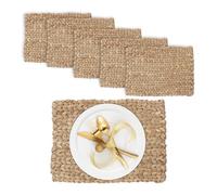 Tovagliette sottopiatto in paglia Placemat rettangolare Centrotavola boho
