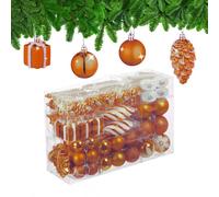 Relaxdays Set 72 palline e decorazioni di Natale