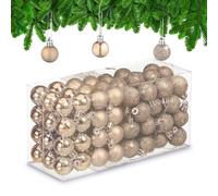 Relaxdays Set 96 palline per l'albero di Natale
