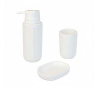 Relaxdays Set accessori bagno 3 pz