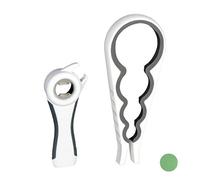 Relaxdays Set Apribottiglie & Apriscatole,2 Accessori Multifunzionale,Apri-Tutto