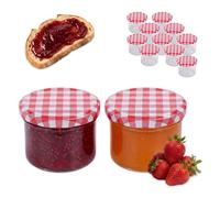 Relaxdays Set barattoli 220 ml twist-off