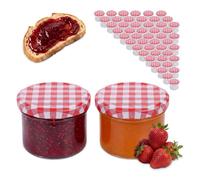 Relaxdays Set barattoli 220 ml twist-off