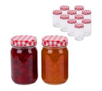 Relaxdays Set barattoli conserve 400 ml Twist-off
