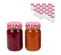 Relaxdays Set barattoli conserve 400 ml Twist-off