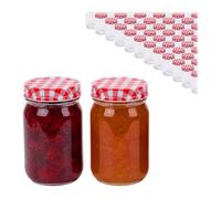 Relaxdays Set barattoli conserve 400 ml Twist-off