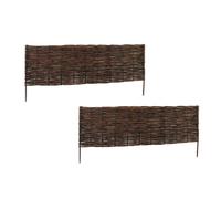 Relaxdays Set bordure in salice per aiuole