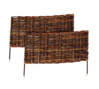 Relaxdays Set bordure in salice per aiuole