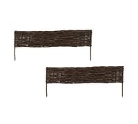 Relaxdays Set bordure in salice per aiuole