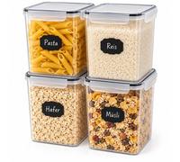 Relaxdays Set contenitori con chiusura a scatto