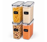 Relaxdays Set contenitori con chiusura a scatto