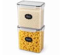 Relaxdays Set contenitori con chiusura a scatto