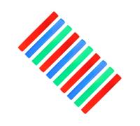 Relaxdays Set da 10 bastoni glowstick a LED