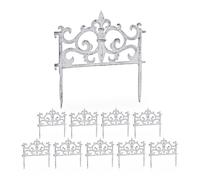 Relaxdays Set da 10 bordi per aiuole in giardino