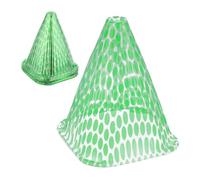 Relaxdays 10 Protezioni per Piante, Coni Protettivi Antilumaca e Anti Gelo, HLP 22x19x19 cm, Plastica, Verde Trasparente