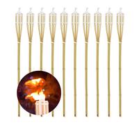 Fiaccole bambù Torce decorative Lampade ad olio 180 ml 120 g Set di torce