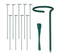 Supporto Piante Rampicanti 80 cm Sostegni Fiori Rose Tralicci Piantine Set 10