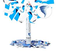 Relaxdays Set da 10 sparacoriandoli blu-argento