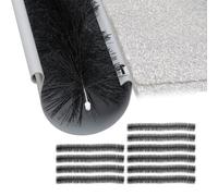 Relaxdays Set da 10 spazzole per grondaie da 1 m