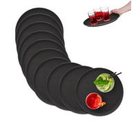 Set 10 Vassoi Antiscivolo Bar Gastro Bicchieri Ristorante Portata Cucina Ø 35 cm
