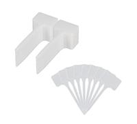 Relaxdays Set da 100 Etichette per Piante Targhette Identificative per Aiuole e Piantine HB 14,5x5,5 cm Plastica, Bianco