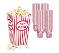Relaxdays Set da 100 sacchetti rossi per popcorn