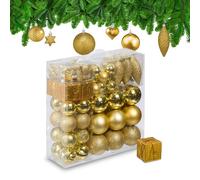 Relaxdays Set da 110 palline di Natale colorate