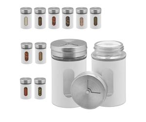 Relaxdays Set da 12 barattoli per spezie